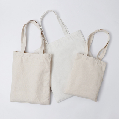 Beyaz Orta 8 OZ 50x2.5cm Pamuk Kanvas Tote Çanta
