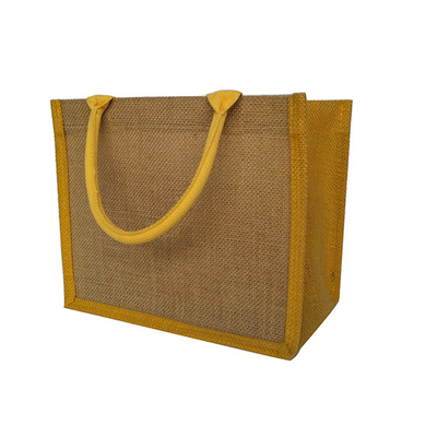 Yeniden Kullanılabilir Baskısız 30x12x30cm 380gsm Jüt Alışveriş Çantası