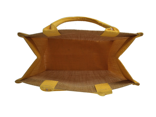Yeniden Kullanılabilir Baskısız 30x12x30cm 380gsm Jüt Alışveriş Çantası