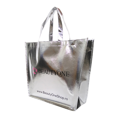 45x35x12cm Lamine Alışveriş 50cm RPET Eco Non Woven Çanta