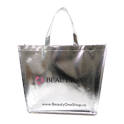 45x35x12cm Lamine Alışveriş 50cm RPET Eco Non Woven Çanta