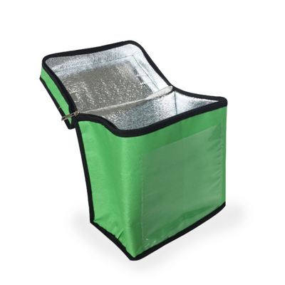 600D Polyester Öğle Yemeği PVC 24x15x28cm Çevre Dostu Soğutucu Çantalar