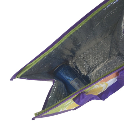 Su geçirmez 100 adet OEM 23x26x16cm İzoleli Tote Öğle Yemeği Çantası