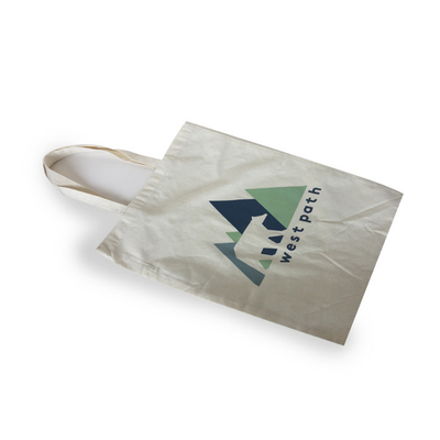 Yüzde 100 Doğal CMYK 38x50cm 4OZ Kanvas Alışveriş Çantası