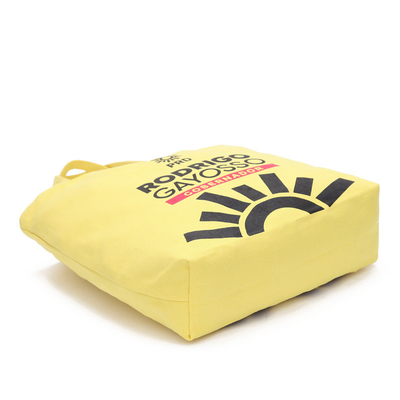 Geometrik Sarı 8 OZ 40x11x34.5cm Pamuk Geri Dönüşüm Çantası