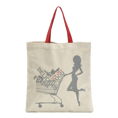 Süpermarket ODM 6oz Boş 33x40cm Pamuk Geri Dönüşüm Çantası