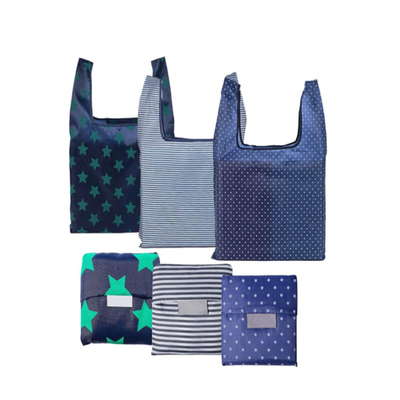 Piknik 40cmx50cm 30cm 190T Naylon Katlanır Alışveriş Çantası