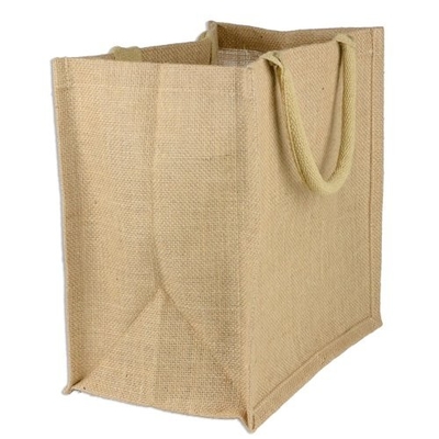 Çuval bezi Yeniden Kullanılabilir 40x14x34cm 390gsm Jüt Alışveriş Çantası