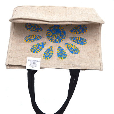 Alışveriş Keten 30x40cm 50cm Hessian Alışveriş Poşetleri