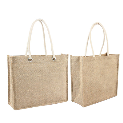 Shopping Natural Color 30xx12x30cm 380gsm Jüt Bakkal Torbaları