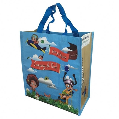 4 Renkli Baskı 2.5x60cm 30x10x40cm 120gsm RPET Çanta