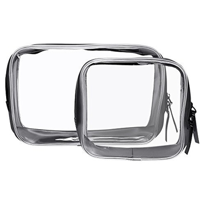 OEM Şeffaf Saplı Kozmetik 18x5x8cm PVC Kalem Çantası