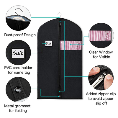 Erkekler Toz Geçirmez 70gsm 60x120cm Non Woven Suit Cover
