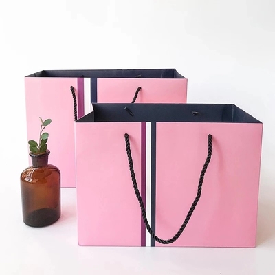 Yıkanabilir 21x11x27cm 350g UV CMYK 160gsm Dokumasız Kağıt Torba