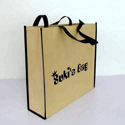 Alışveriş 80gsm 150g 42x38x12cm Dokumasız Kağıt Torba