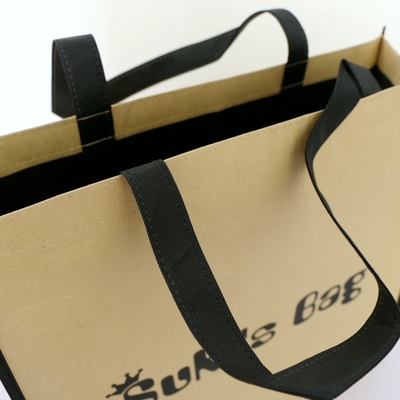 Alışveriş 80gsm 150g 42x38x12cm Dokumasız Kağıt Torba