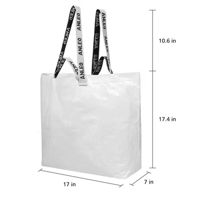 Tam Renkli OEM Süpermarketler 30cm AZO Ücretsiz 100gsm RPET Çanta