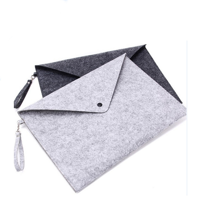 Gri OEM Ambalaj 33.5cmx24cm Kol Tote Çanta Keçe