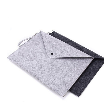 Gri OEM Ambalaj 33.5cmx24cm Kol Tote Çanta Keçe